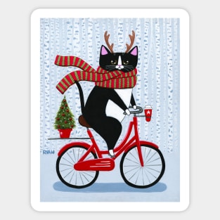 Christmas Bicycle Ride Sticker